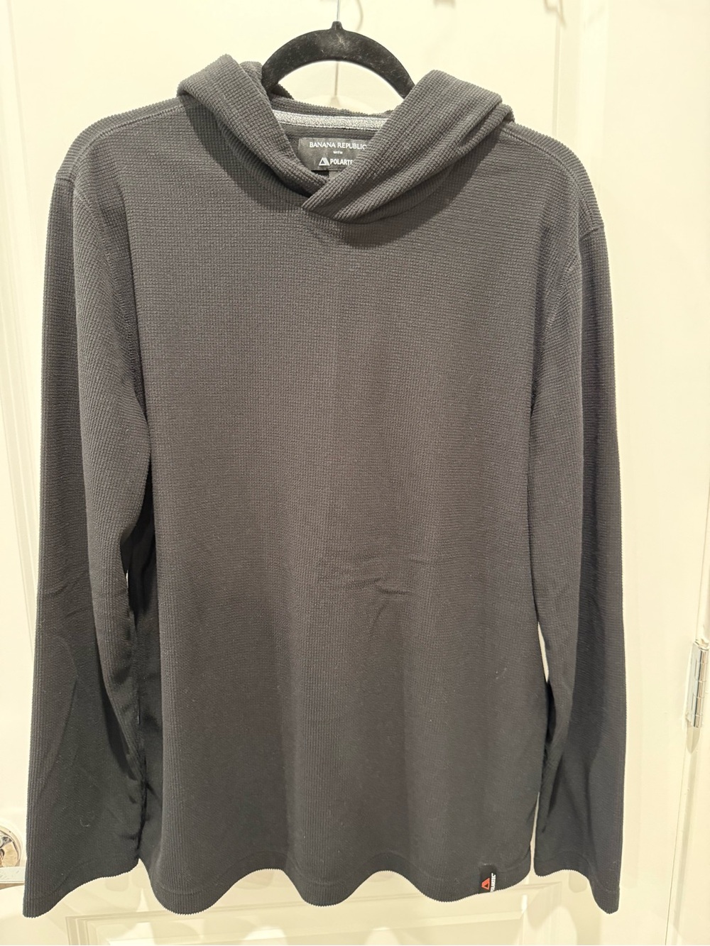 Men’s Banana Republic Black Polartec Hoodie (Large)
